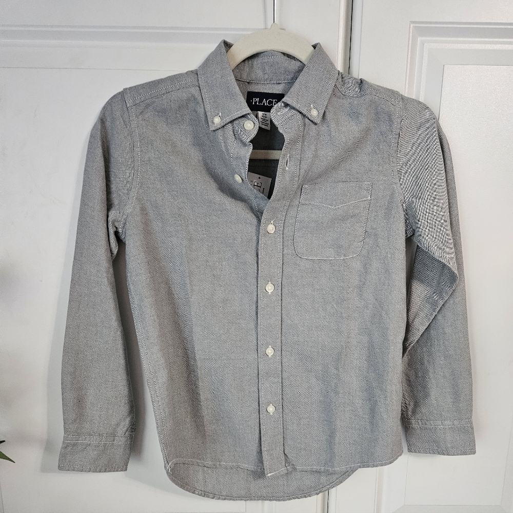 Kids CHILDRENS Place Light Gray Casual Shirt